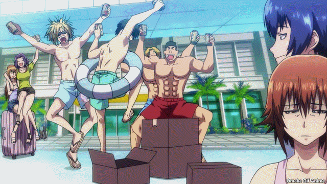 Joeschmo's Gears and Grounds: 10 Second Anime - Grand Blue - Episode 10
